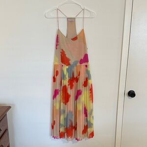 1. State Beige and Orange Dress